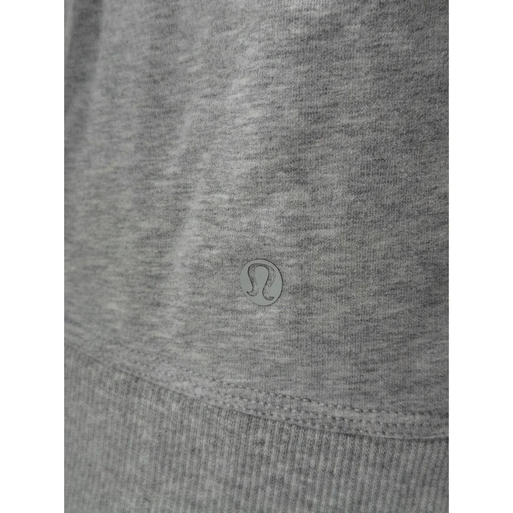 Lululemon Hoodie Womens 8 Gray Stress Less Cowl Funnel Neck Athleisure Sporty